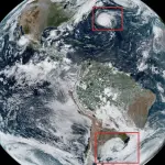 O ciclone na Argentina e o furacão Larry