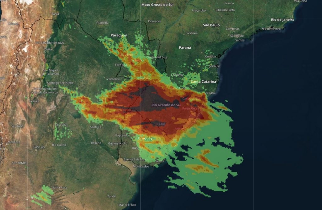 **ALERTA** Sequência de dias de chuva e temporais no Sul do Brasil