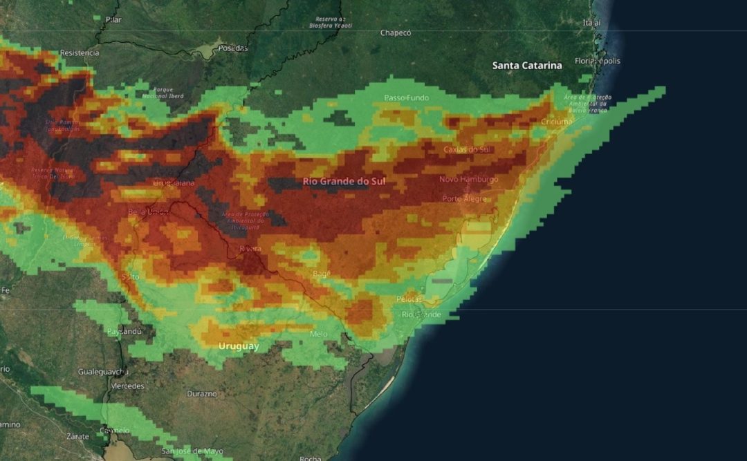 Rio Grande do Sul será uma das áreas com mais raios no mundo no 7 de setembro Terça-feira será de intensa instabilidade em parte ou grande parte do dia no Oeste, no Centro, Sul e o Leste gaúcho com muita chuva e raios