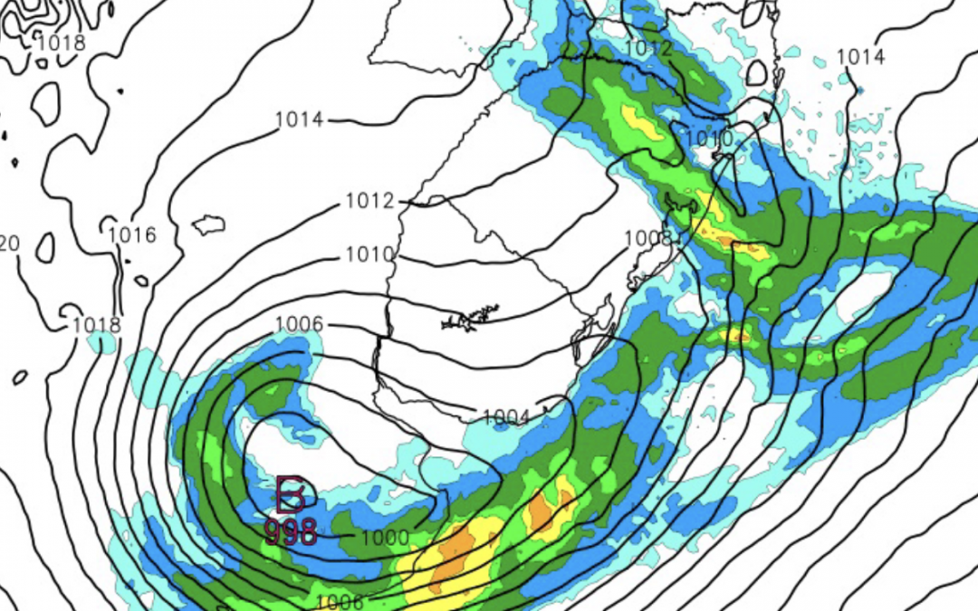 Argentina terá ciclone na metade da semana Ciclone extratropical na Argentina não será intenso e deve ter reflexos no tempo do Sul do Brasil