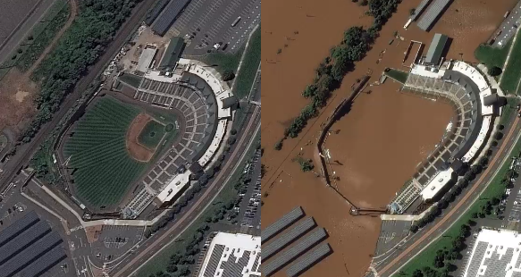 <span class="entry-title-primary">Imagens de satélite mostram o antes e depois das inundações nos Estados Unidos</span> <h2 class="entry-subtitle">Imagens de satélite divulgadas pela empresa Maxar Technologies mostram a extensão das inundações no Nordeste dos Estados Unidos</h2>