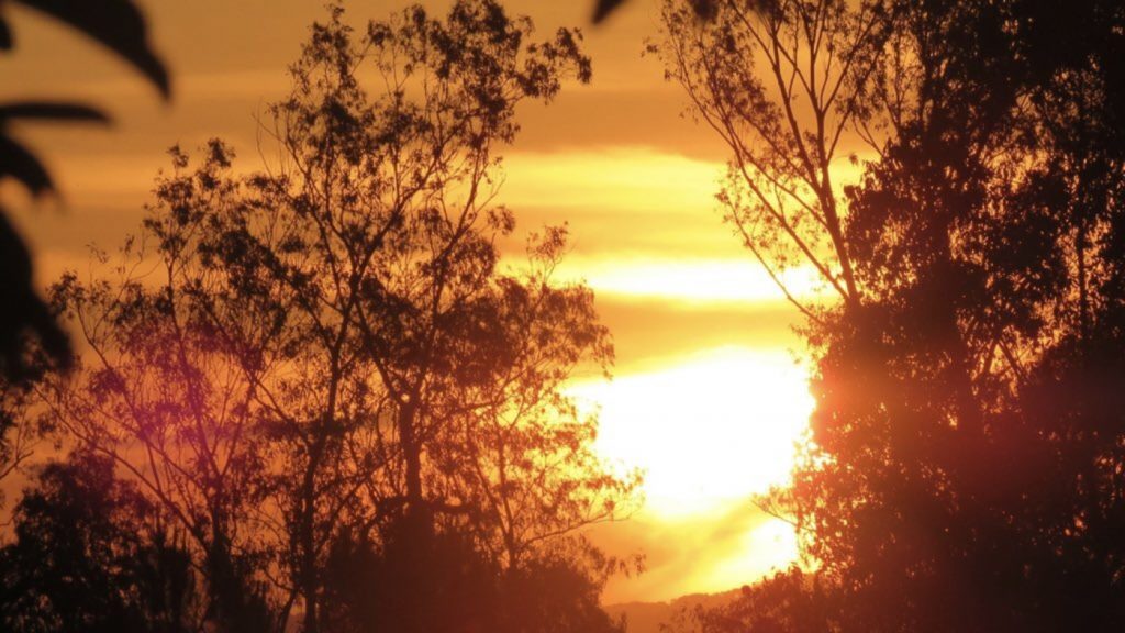 Raro dia de calor na primavera