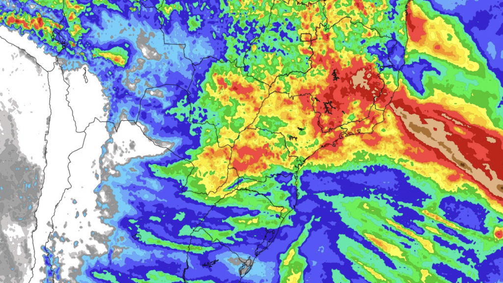 Previsão do tempo – Tendência de chuva para sete dias (19/10/2021)