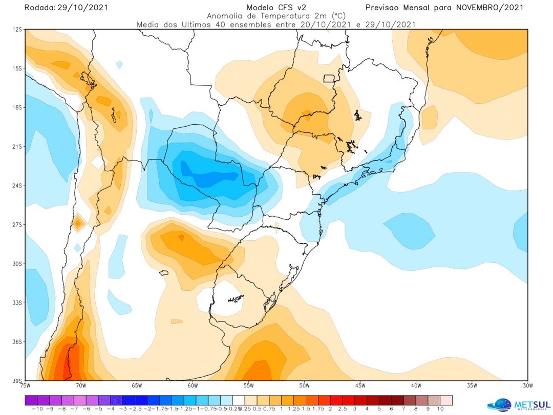 O que esperar do clima em novembro de 2022.