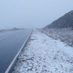 Está nevando no Centro da Argentina