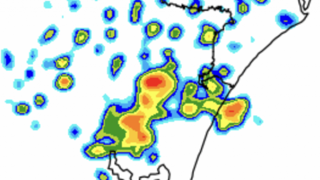 Previsão do tempo – Chuva retorna para parte do Rio Grande do Sul