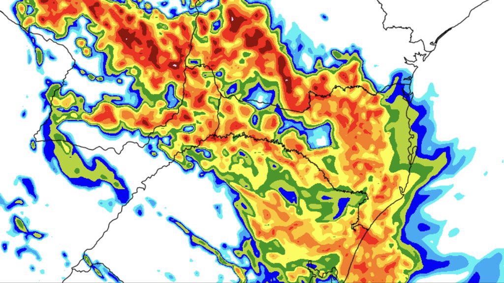 <span class="entry-title-primary">Veja a última previsão de chuva para hoje e amanhã</span> <h2 class="entry-subtitle">Frente fria vai trazer chuva localmente volumosa e temporais neste sábado e durante o domingo nos três estados do Sul do Brasil </h2>