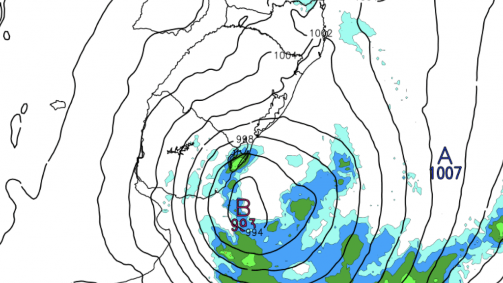 Novo ciclone extratropical se forma neste começo de semana