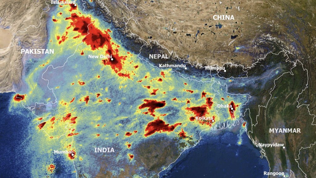 <span class="entry-title-primary">Nuvens tóxicas com níveis perigosos de poluição cobrem a Índia e Paquistão</span> <h2 class="entry-subtitle">Escolas fechadas, milhares em hospitais, visibilidade reduzida, obras paradas, usinas desativadas e ar quase irrespirável para dezenas de milhões de pessoas com nuvens tóxicas de poluição entre a Índia e o Paquistão </h2>