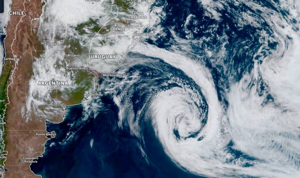 Ciclone Extratropical No Atlântico Mexe Com Tempo No Sul Do Brasil