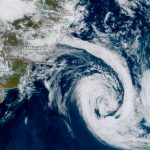 Ciclone extratropical no Atlântico mexe com tempo no Sul do Brasil