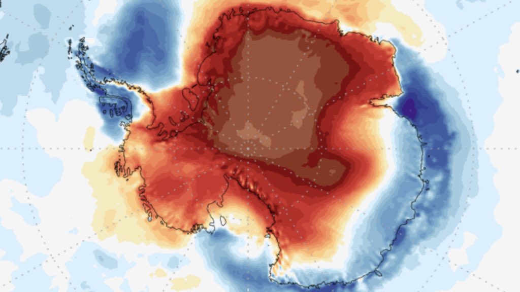 <span class="entry-title-primary">Onda de temperatura muito alta e fora do comum atinge a Antártida</span> <h2 class="entry-subtitle">Período de temperatura muito acima da média na região antártica impactará média mundial de temperatura e terá reflexos na cobertura de gelo </h2>