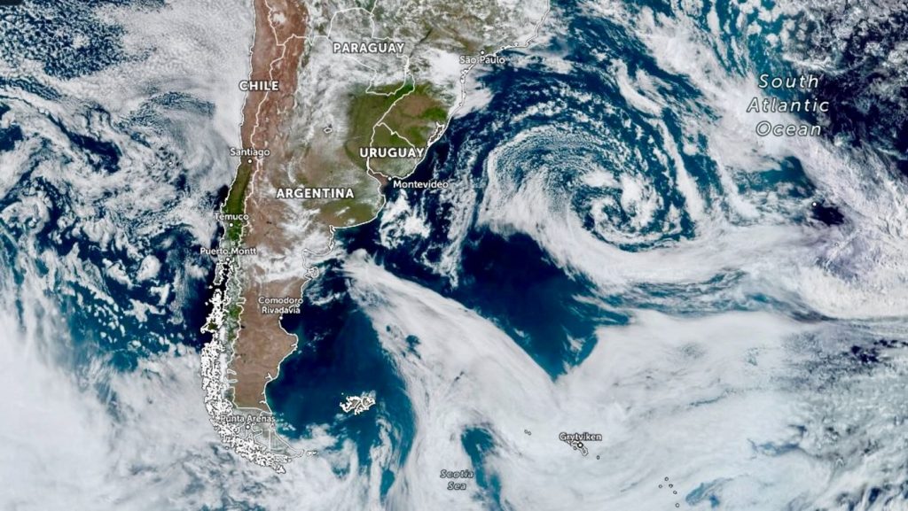 Reforço de ar frio avança pela costa da Argentina e trará mais noites frias