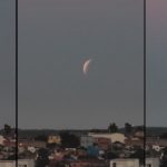 Veja imagens no Sul do Brasil do mais longo eclipse lunar parcial desde 1440
