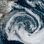Ciclone extratropical impulsiona ar frio neste começo de semana
