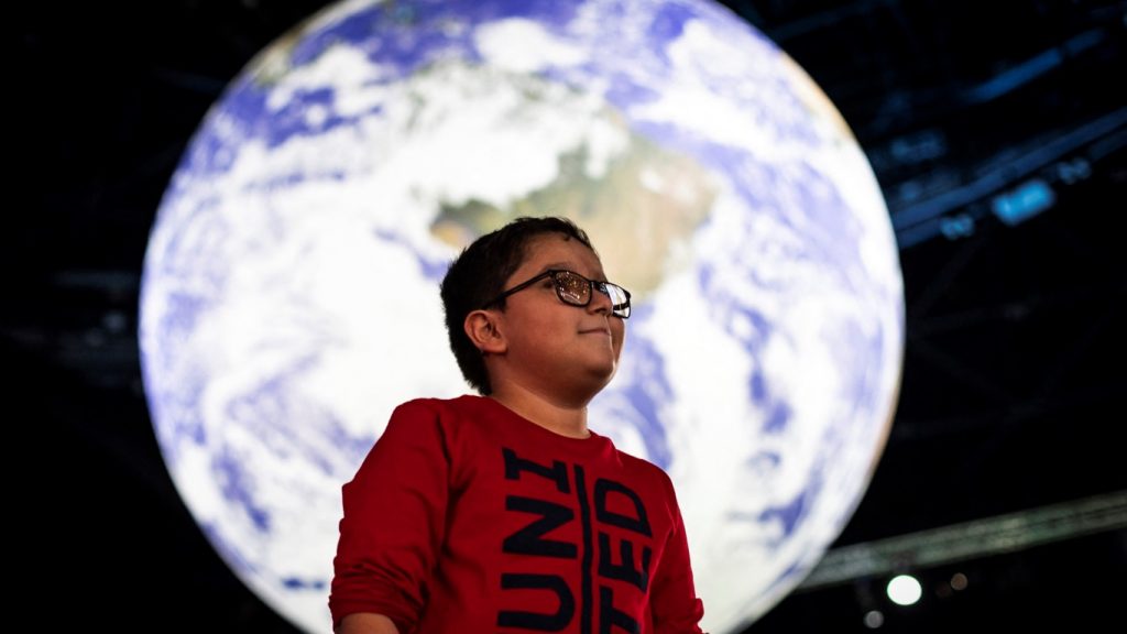 O menino de 12 anos que roubou a cena na COP26