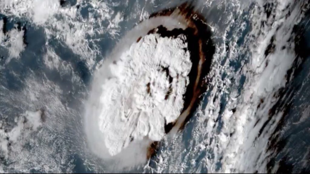 Onda de choque do vulcão de Tonga percorre o mundo e chega ao Brasil