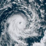 Ciclone muito raro e com olho se formou na costa do Chile