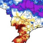 Um país dividido pela chuva