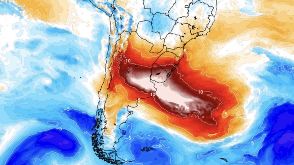 Excepcional e incomum onda de calor atingirá o Centro da América do Sul