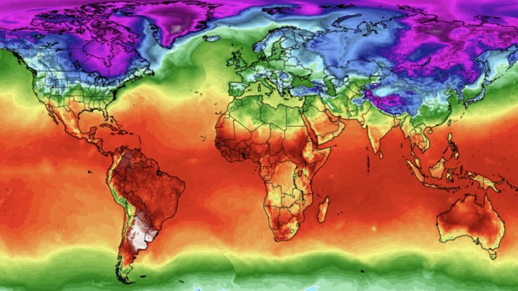 Centro da América do Sul é a área mais quente do planeta nesta e nas próximas tardes