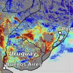 Satélites da NOAA registram fumaça de incêndios no RS