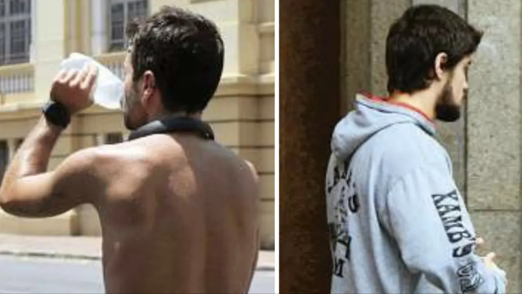 De 44,3ºC para 10,2ºC