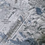 Imagens de satélite mostram Atenas tapada de neve