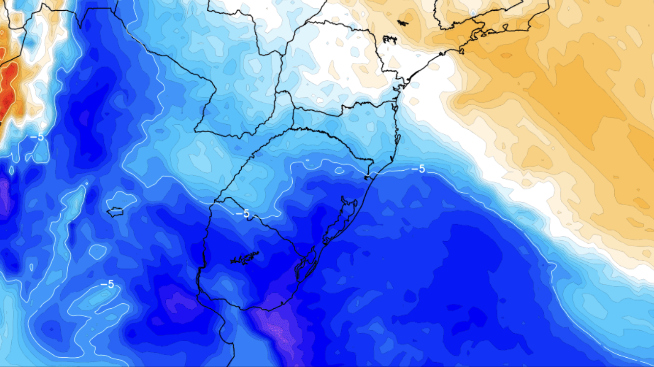 <span class="entry-title-primary">Veja a incrível diferença de temperatura de ontem para hoje</span> <h2 class="entry-subtitle">Passagem de frente fria e ingresso de ar mais frio derrubaram a temperatura nas últimas horas no Rio Grande do Sul </h2>