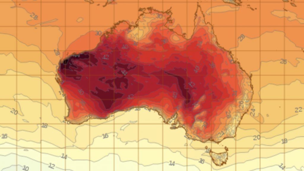 Austrália atinge maior temperatura da história do país e do Hemisfério Sul