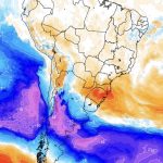 Forte massa de ar frio avança pela Argentina com neve