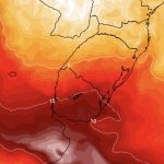 Centro da bolha de calor no Prata trará temperaturas extremas