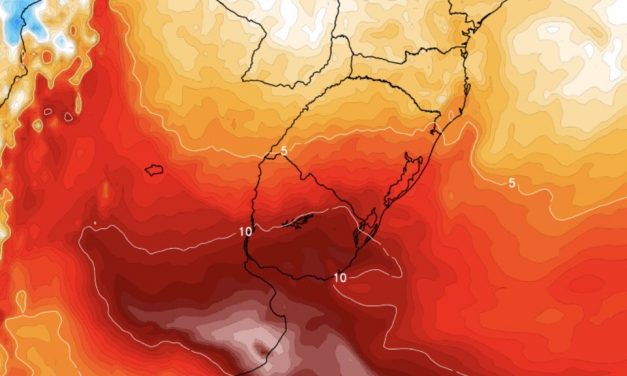 Centro da bolha de calor no Prata trará temperaturas extremas