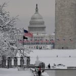 Tempestade de neve paralisa a capital dos Estados Unidos