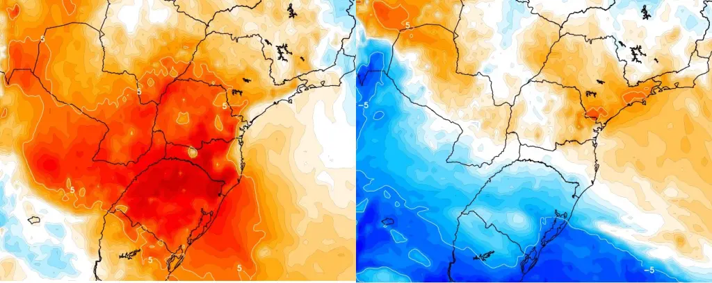 Frente fria vai estourar bolha de calor e porá fim a duas semanas tórridas