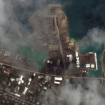 Imagens de satélite mostram Tonga após erupção e tsunami de 15 metros