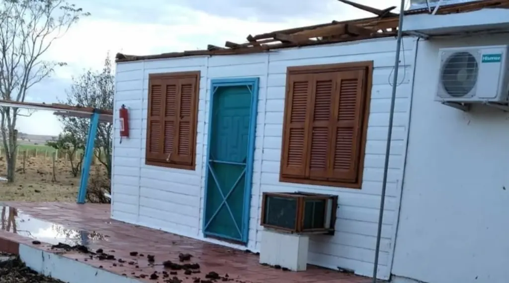 Micro-explosão causa danos no Oeste e novos temporais fortes vão ocorrer