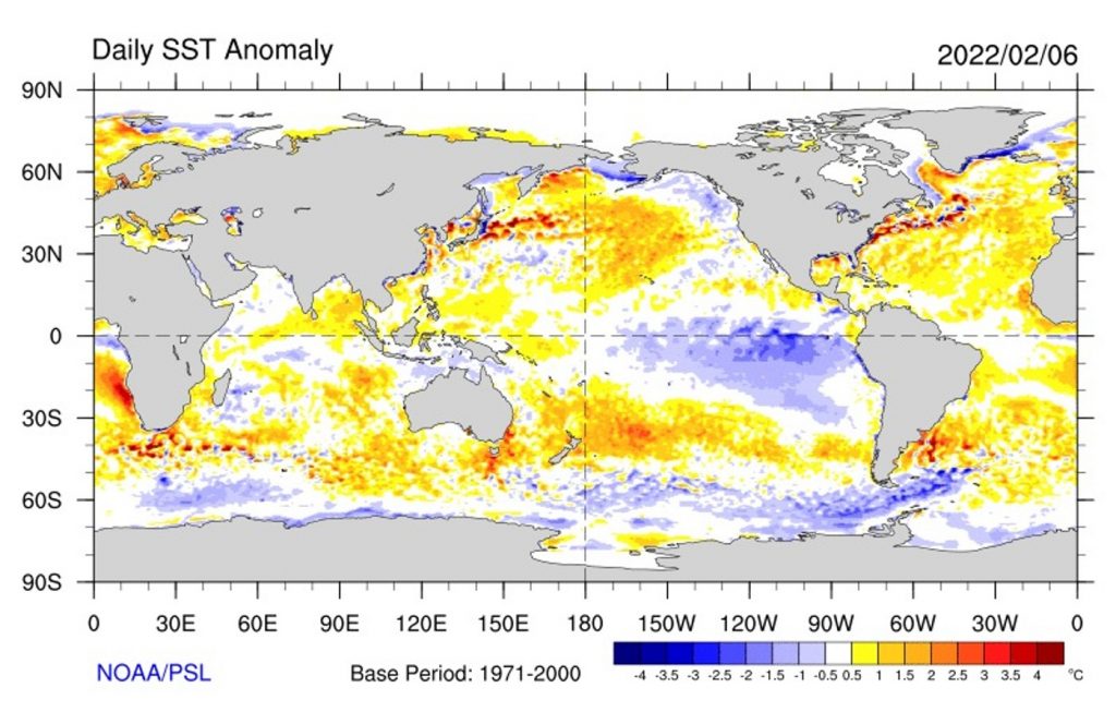 NOAA reduz chance do La Niña chegar ao fim no outono de 2022