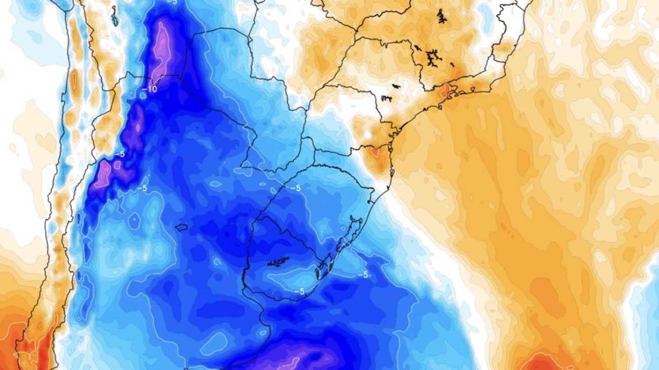 <span class="entry-title-primary">Semana termina com mais chuva e chegada de ar frio</span> <h2 class="entry-subtitle">Instabilidade vai se concentrar entre a Metade Norte gaúcha e o Paraná enquanto ar mais frio avança a partir do Sul </h2>