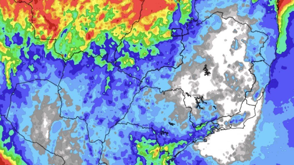 Previsão do tempo – Tendência de chuva para sete dias (04/03/2022)