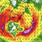 Chuva vai ganhar força com temporais por formação de ciclone