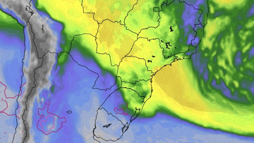 Chuva excessiva e risco de transtornos no Sul do Brasil e São Paulo