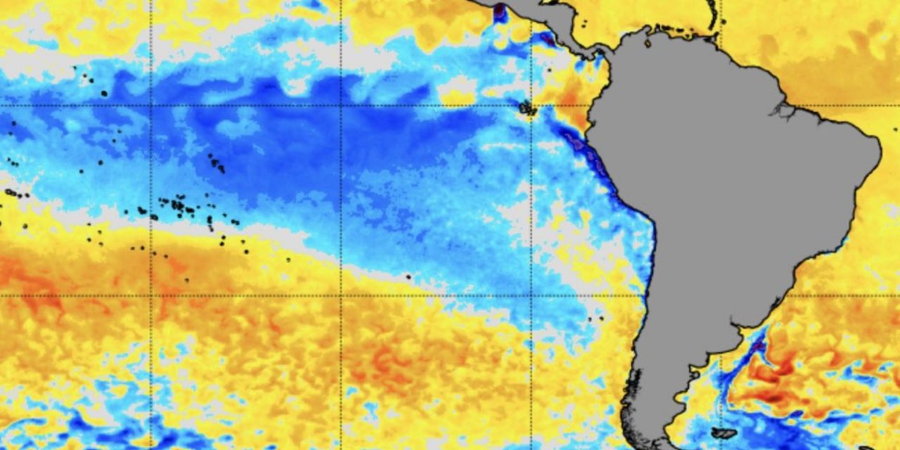 <span class="entry-title-primary">La Niña: resfriamento segue forte no Pacífico Leste</span> <h2 class="entry-subtitle">Águas superficiais mais próxima da América do Sul seguem muito mais frias do que a média neste começo de março</h2>