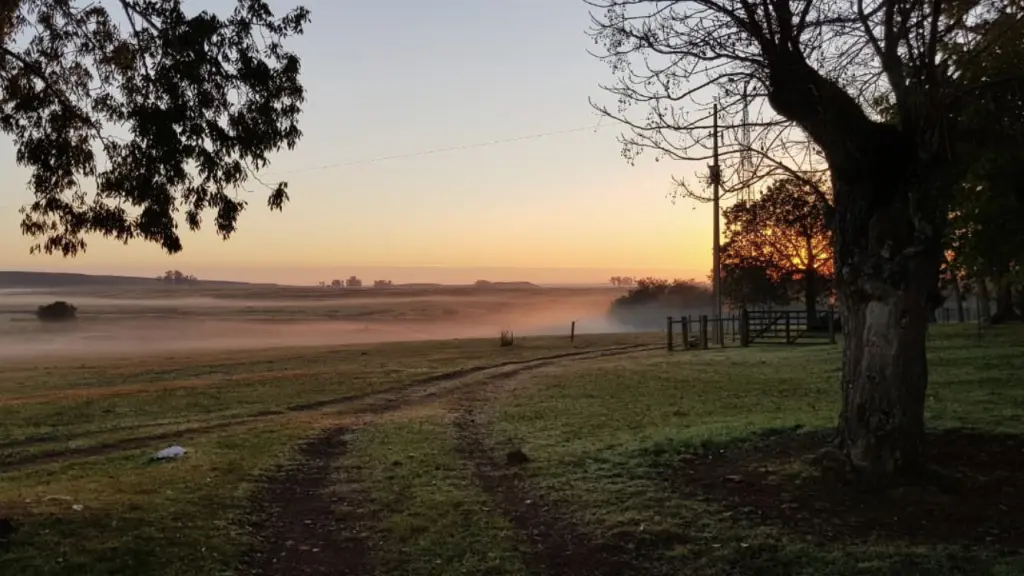 Frio de outono na última madrugada do verão