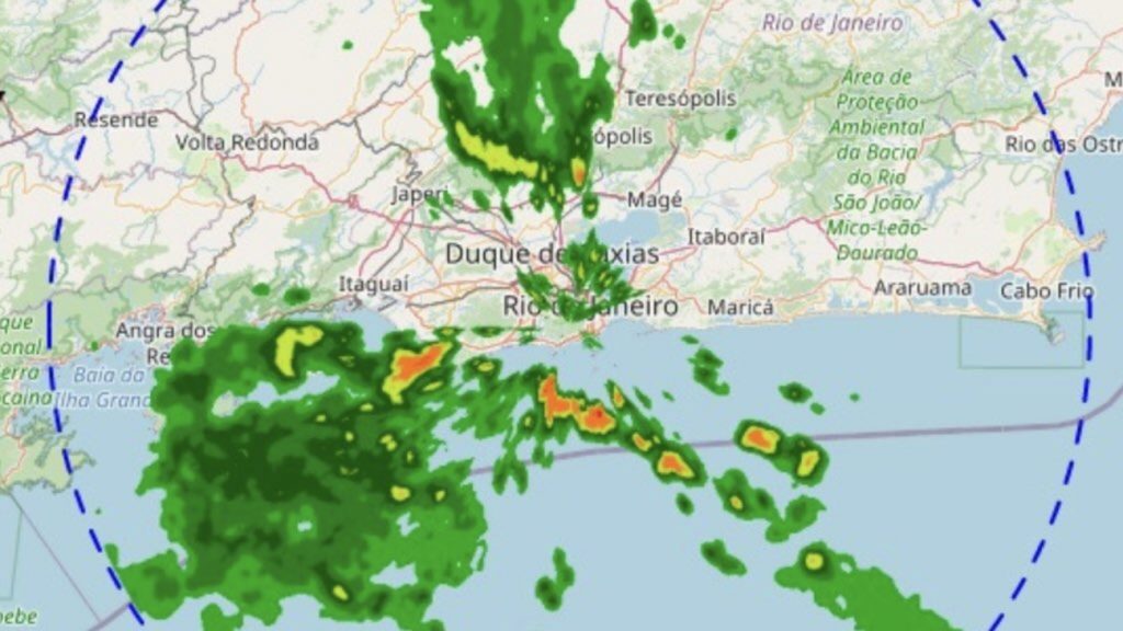 Chuva extrema atinge o Rio de Janeiro e vai seguir forte
