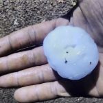 Chuva avança com temporais e até granizo grande