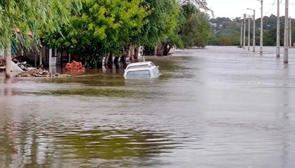Enchente atinge o Oeste gaúcho e a fronteira