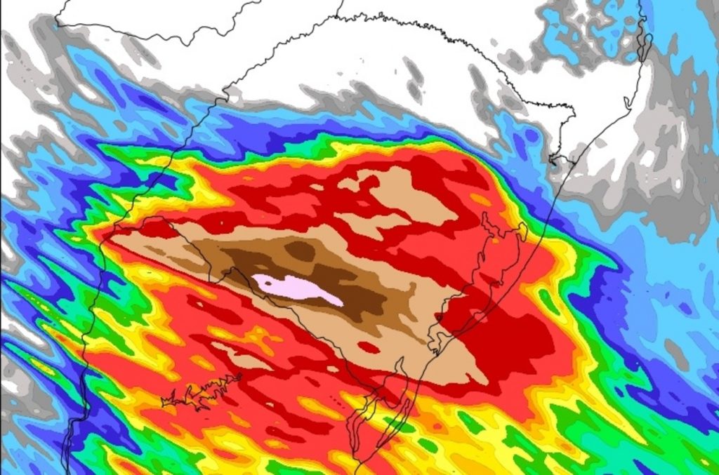 Chuva pode atingir 300 mm em algumas cidades gaúchas