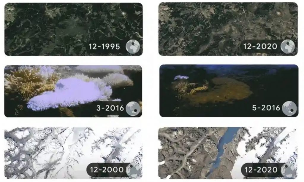 Google traz a crise climática no doodle do Dia da Terra