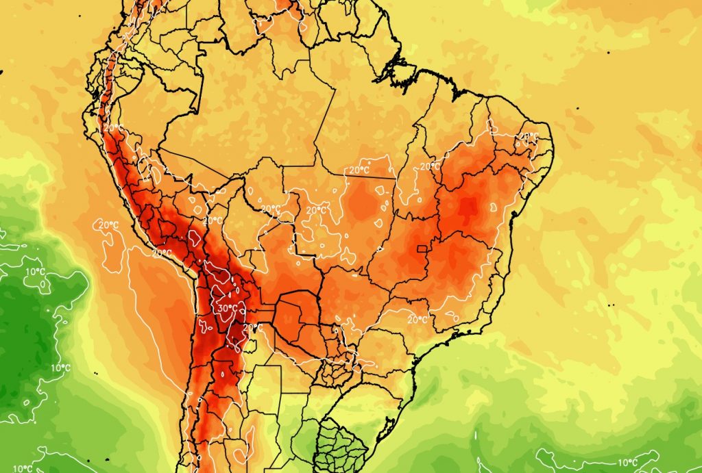 Calor de verão não vai embora tão cedo do Brasil Central